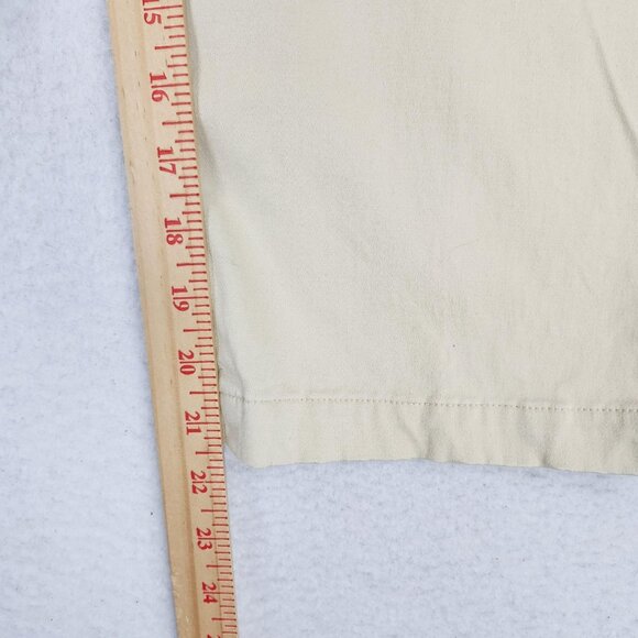 Banana Republic Pants Womens 6 Cream Stretch Capri Cropped Mid Rise Casual - Picture 6 of 11